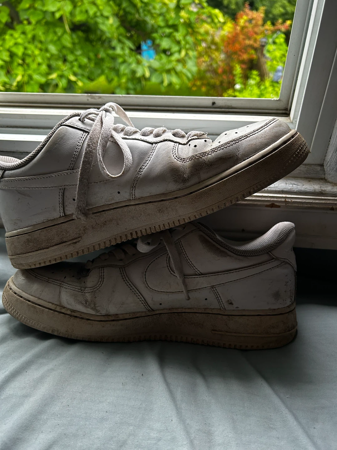 Nike Air Force 1 Men's White Sneakers - photo 2