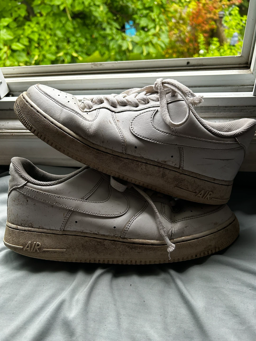 Nike Air Force 1 Men's White Sneakers - photo 3