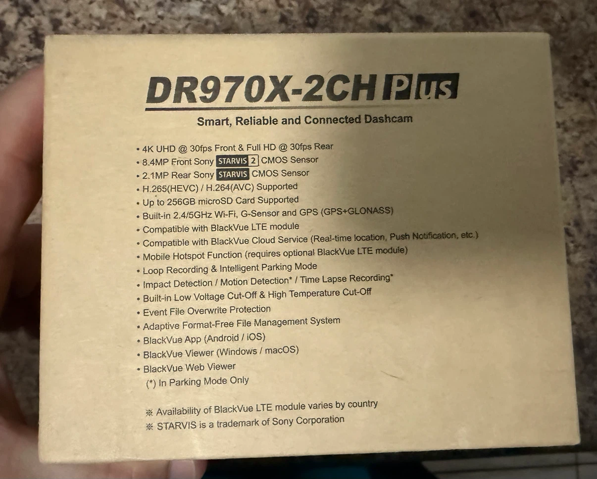 BLACKVUE DR970X-2CH PLUS 4K UHD Dashcam - photo 2