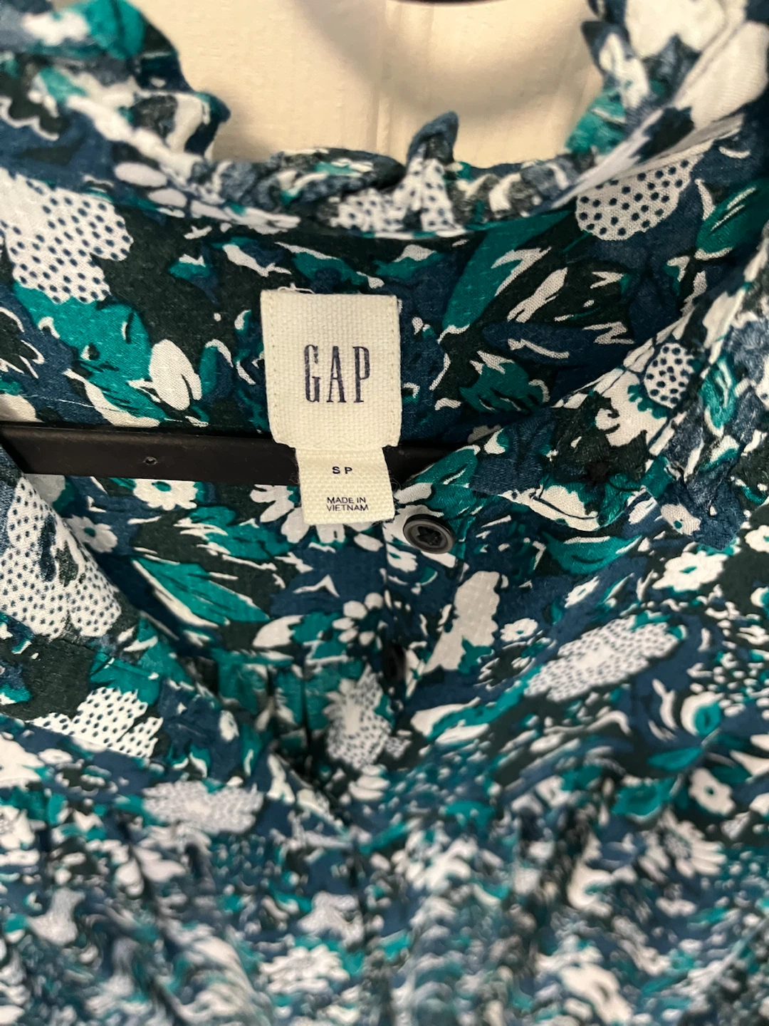 GAP Women's Floral Print Long Sleeve Blouse - Size SP - photo 2