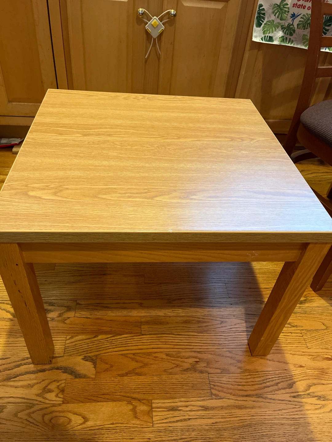 Light Oak Wood Coffee Table