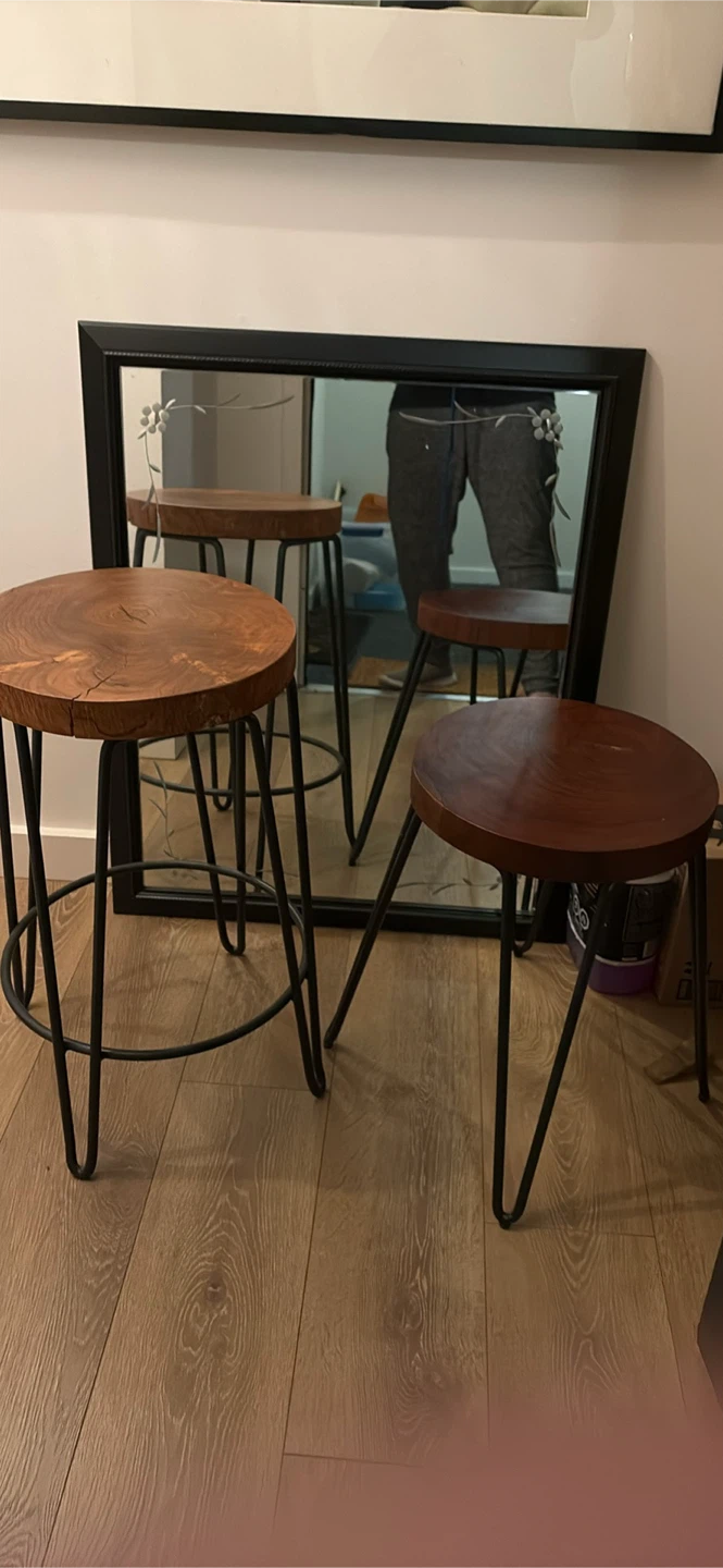 Crate and Barrel stools/side tables