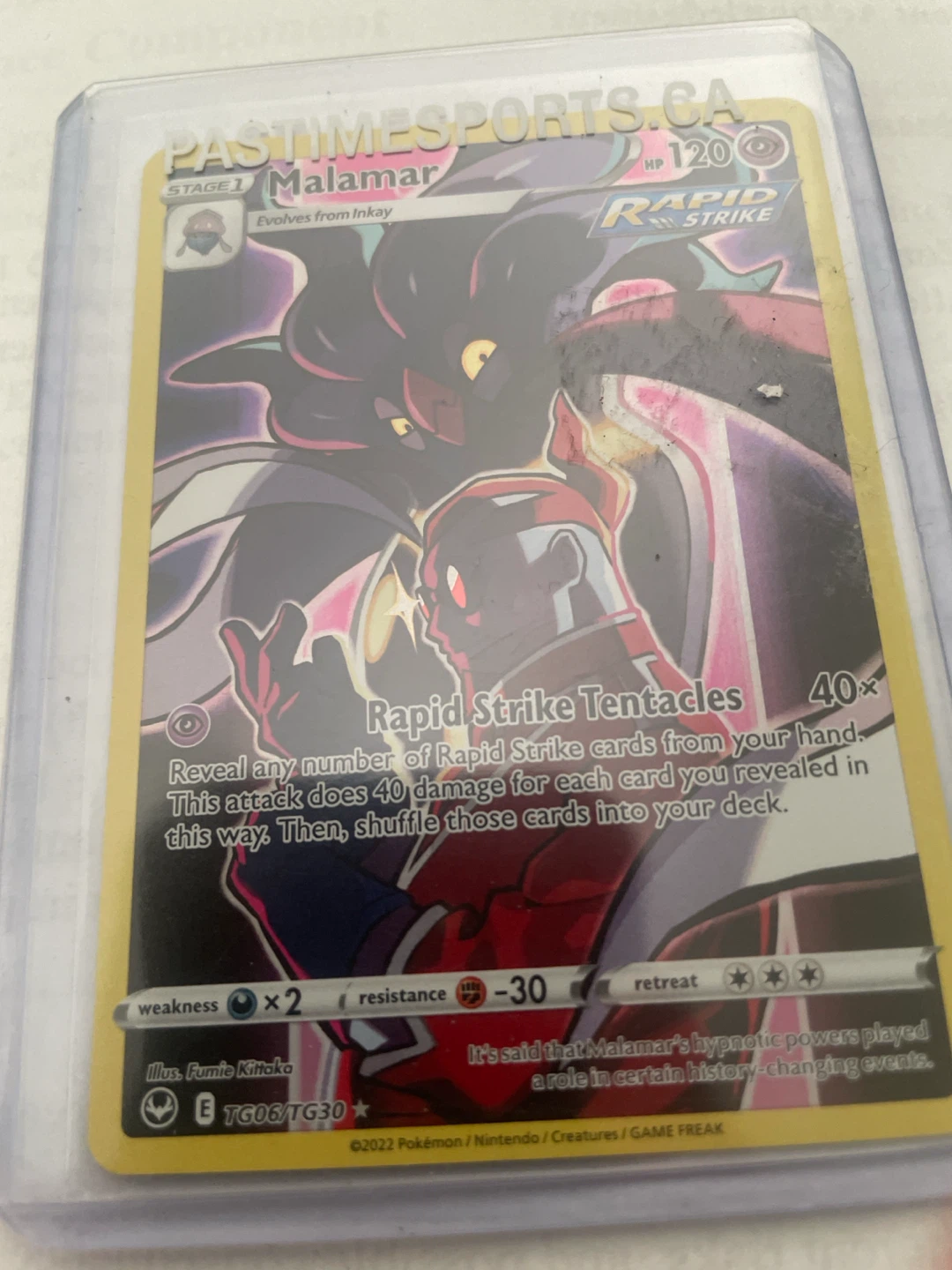Pokémon TCG Malamar Rapid Strike Card