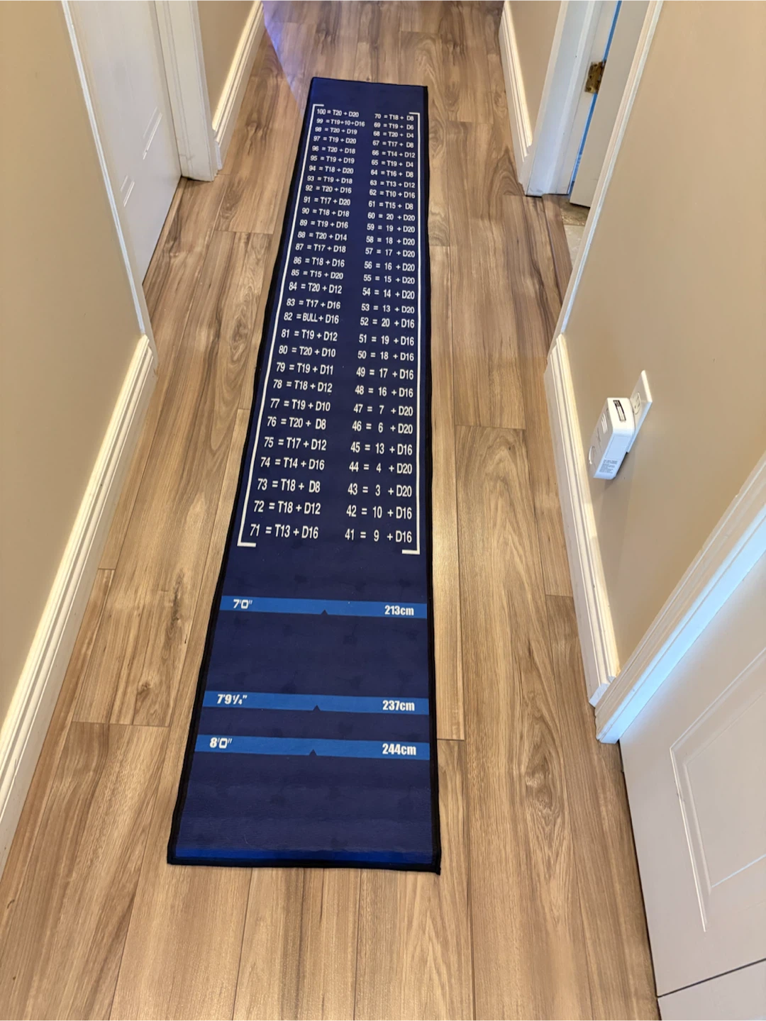 Dartboard Throw Line Mat with Measurements - photo 3