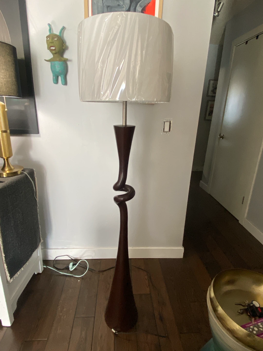 Twisted Stem Floor Lamp
