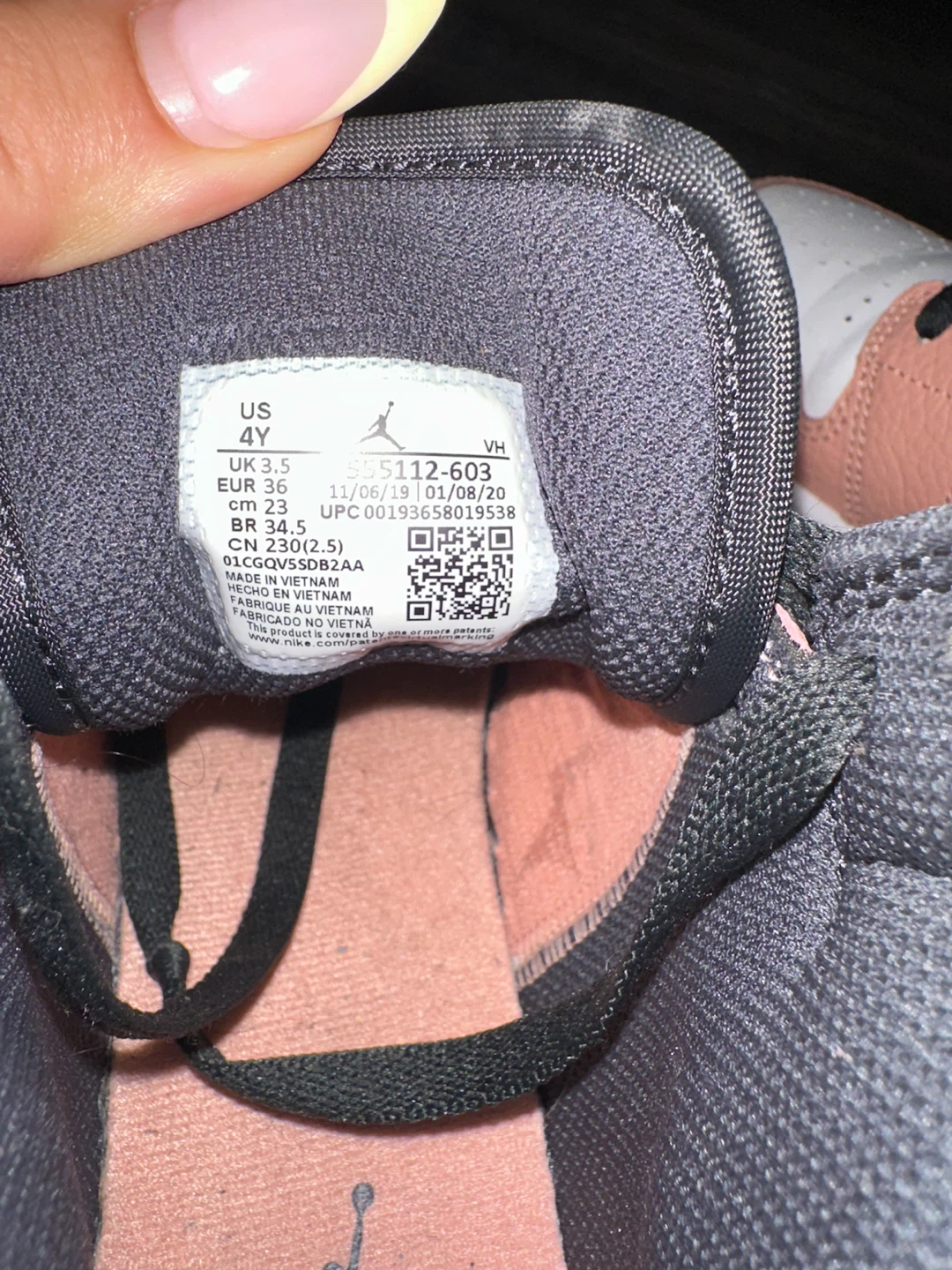 Jordan 1 Mid SE GS 'Light Arctic Pink' - photo 5