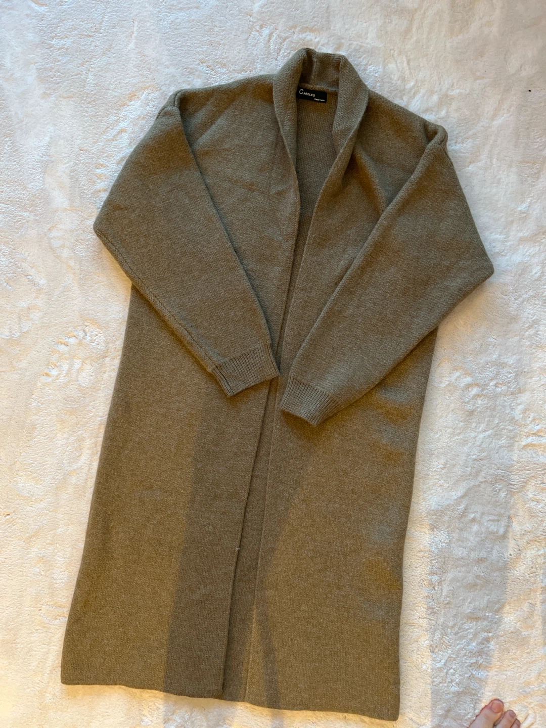 Long Open-Front Cardigan