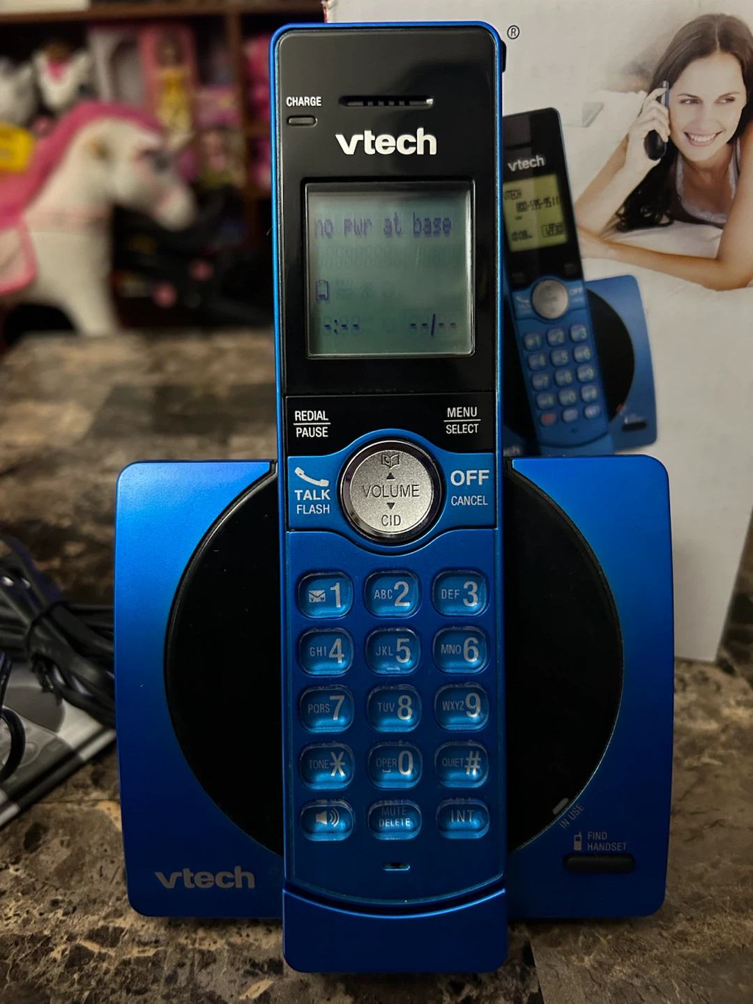 Vtech Cordless phone system blue - photo 3