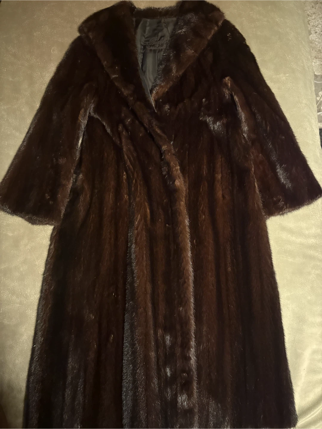 Dark Brown Mink Fur Coat