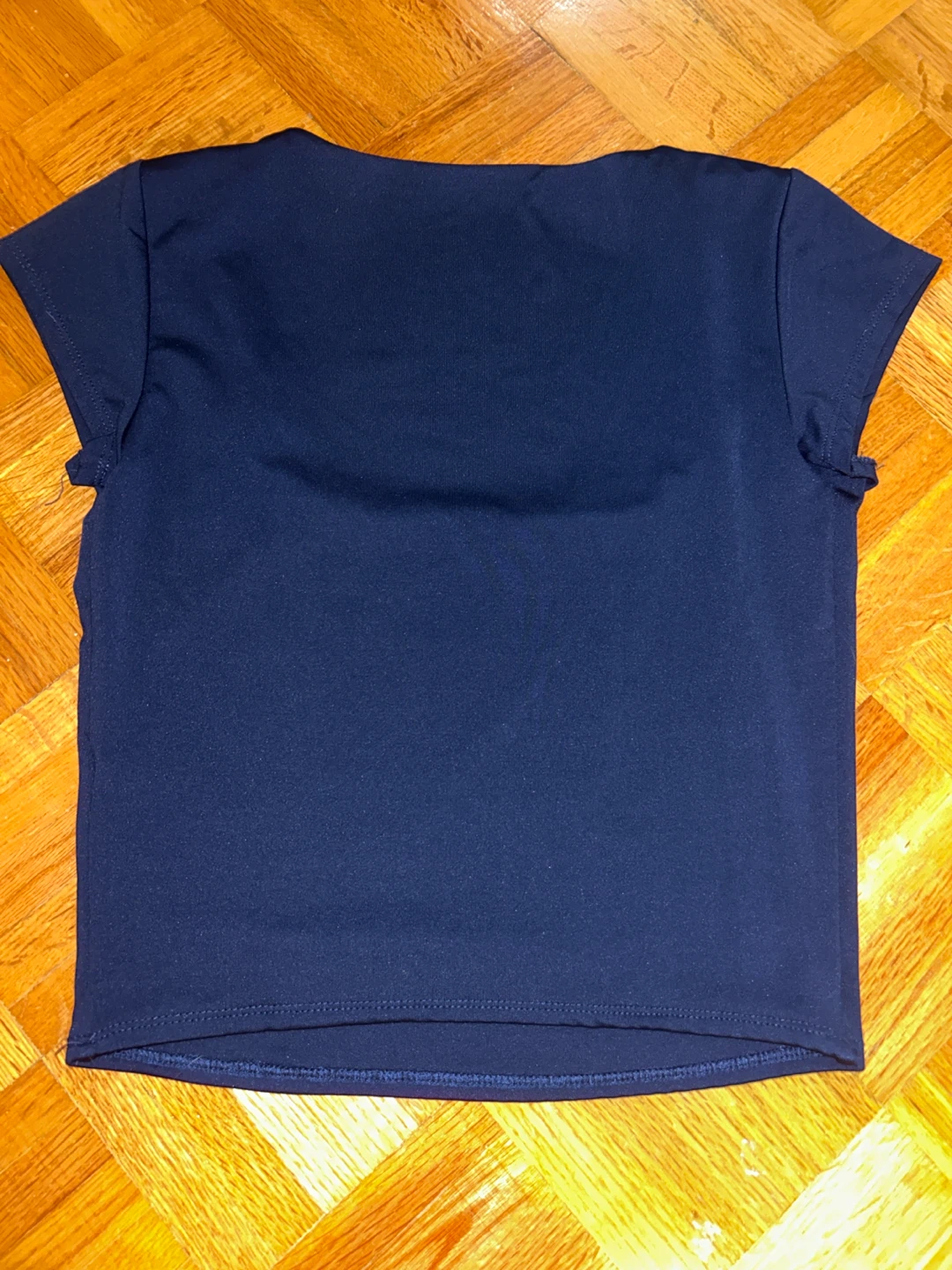 Navy Blue square neck short Sleeve Top - photo 2