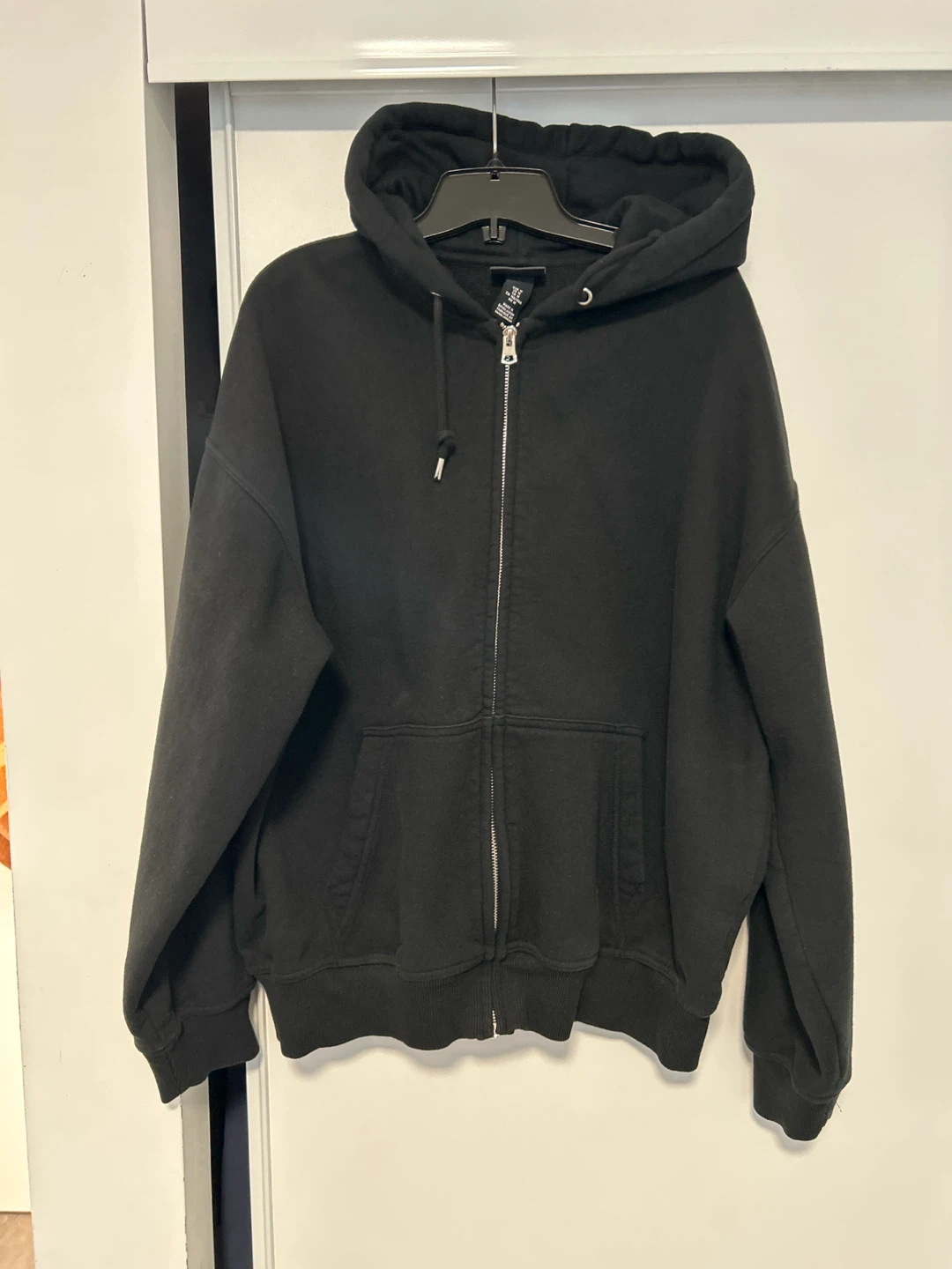 H&M Black Zip-Up Hoodie