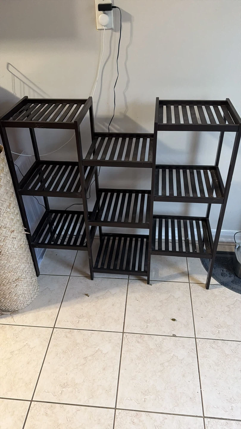 Black Tiered Plant Stand