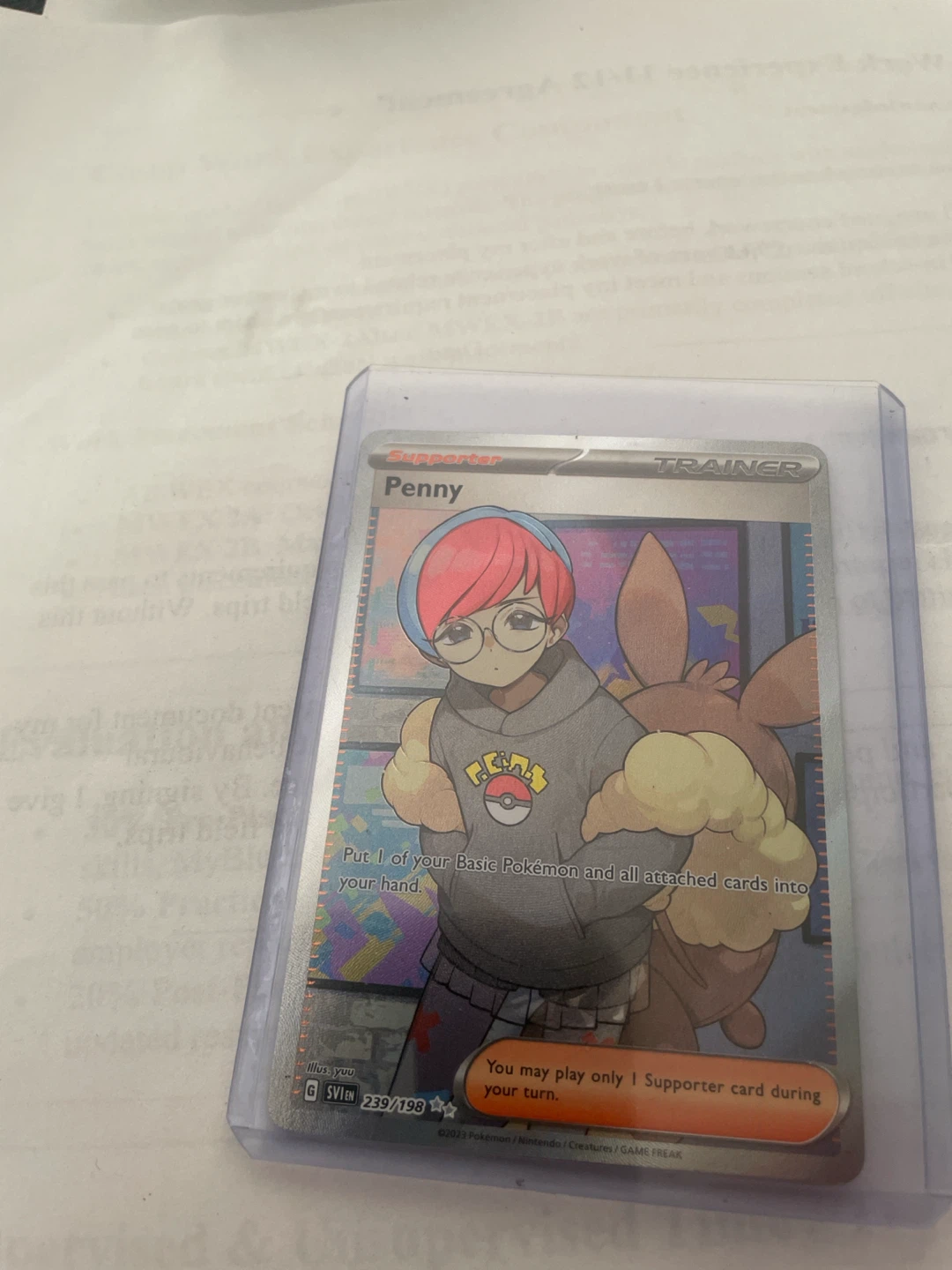 Pokemon TCG Penny Trainer Card