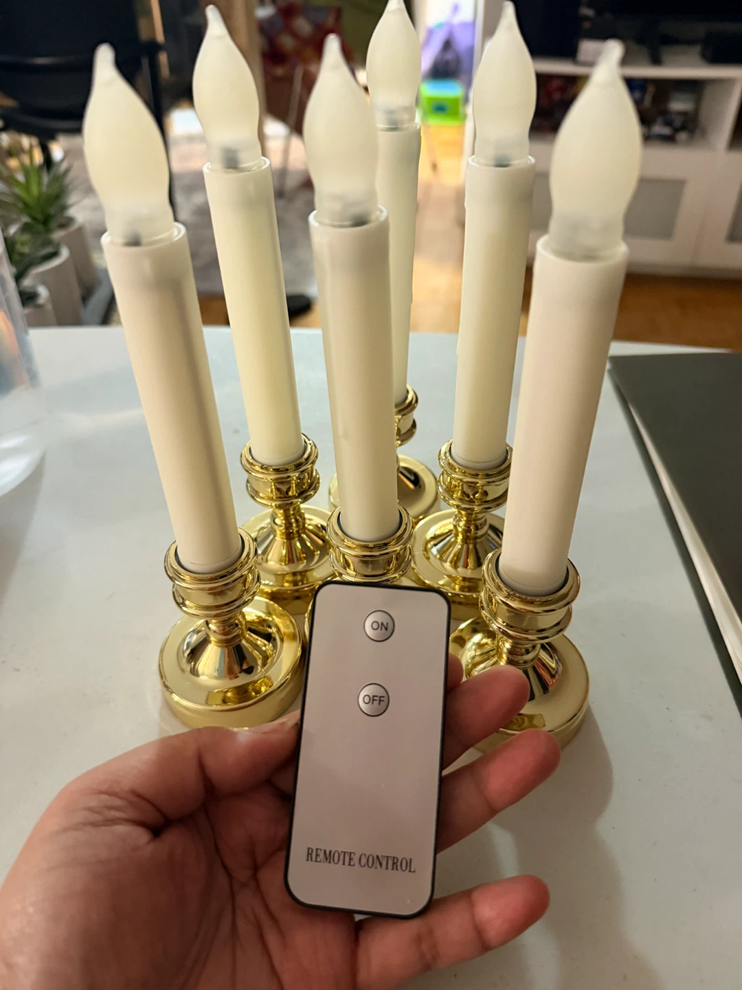LED Flameless Candles with Remote - Set of 6