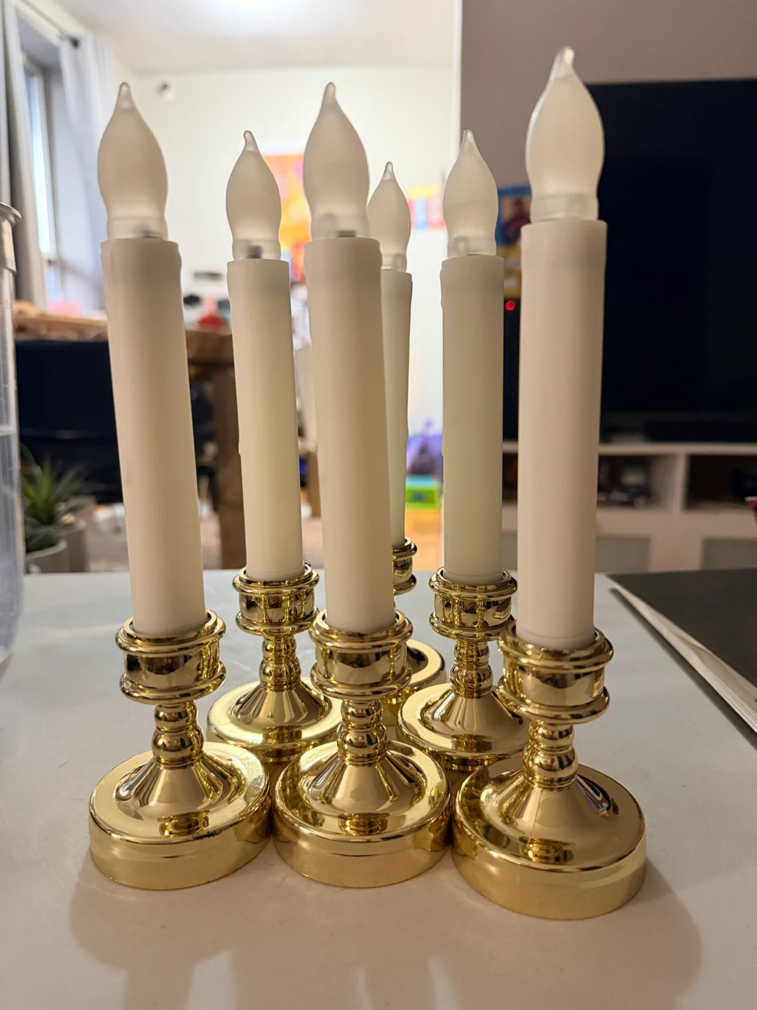 LED Flameless Candles with Remote - Set of 6 - photo 2
