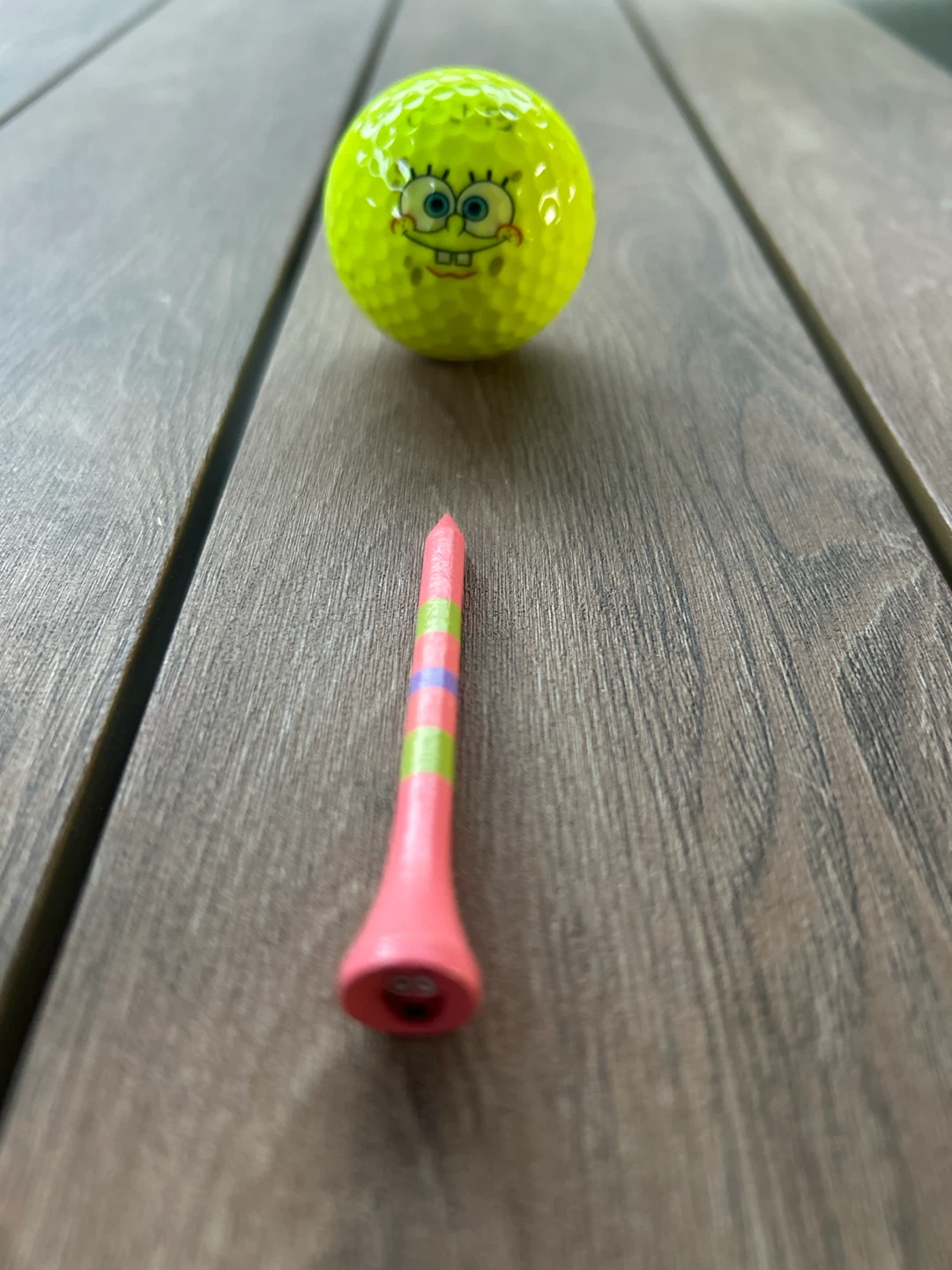 Spongebob Squarepants Golf Ball and Patrick Star Tee