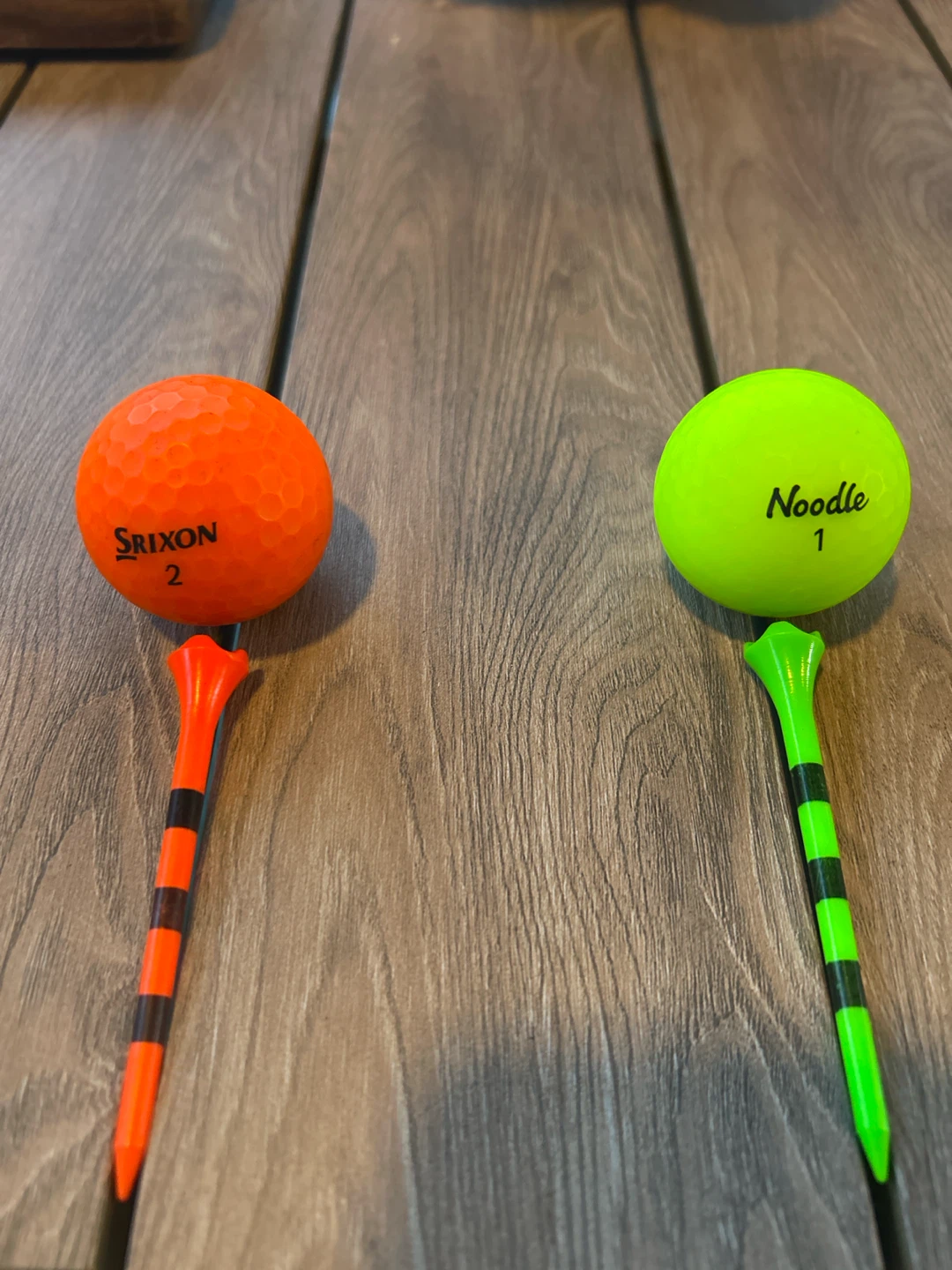 Srixon and Noodle Golf Balls with Tees