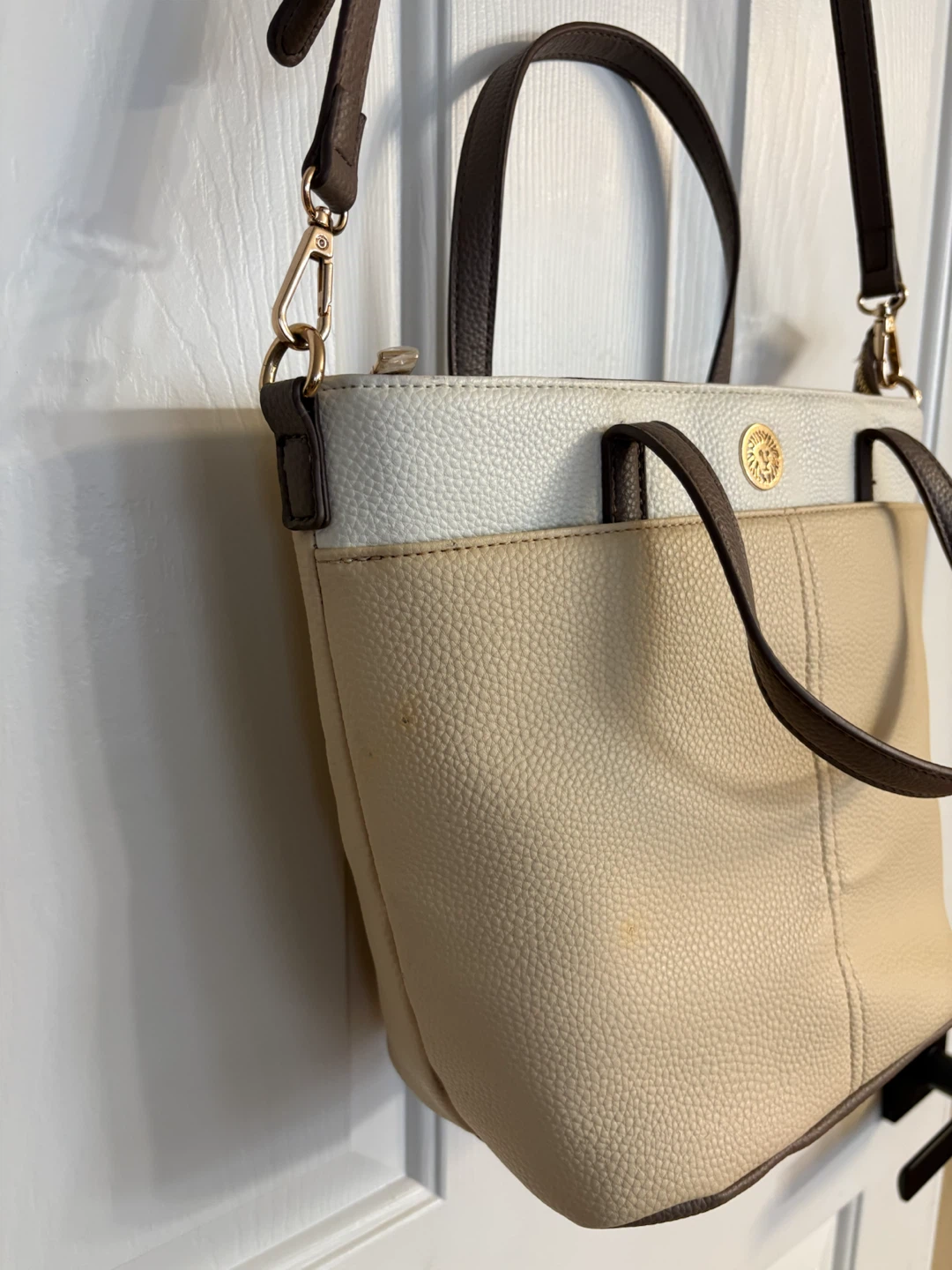 Anne Klein Color-Blocked Top-Handled Bucket Bag - photo 5