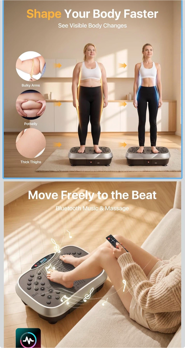 Vibration Plate Exercise Machine - photo 2