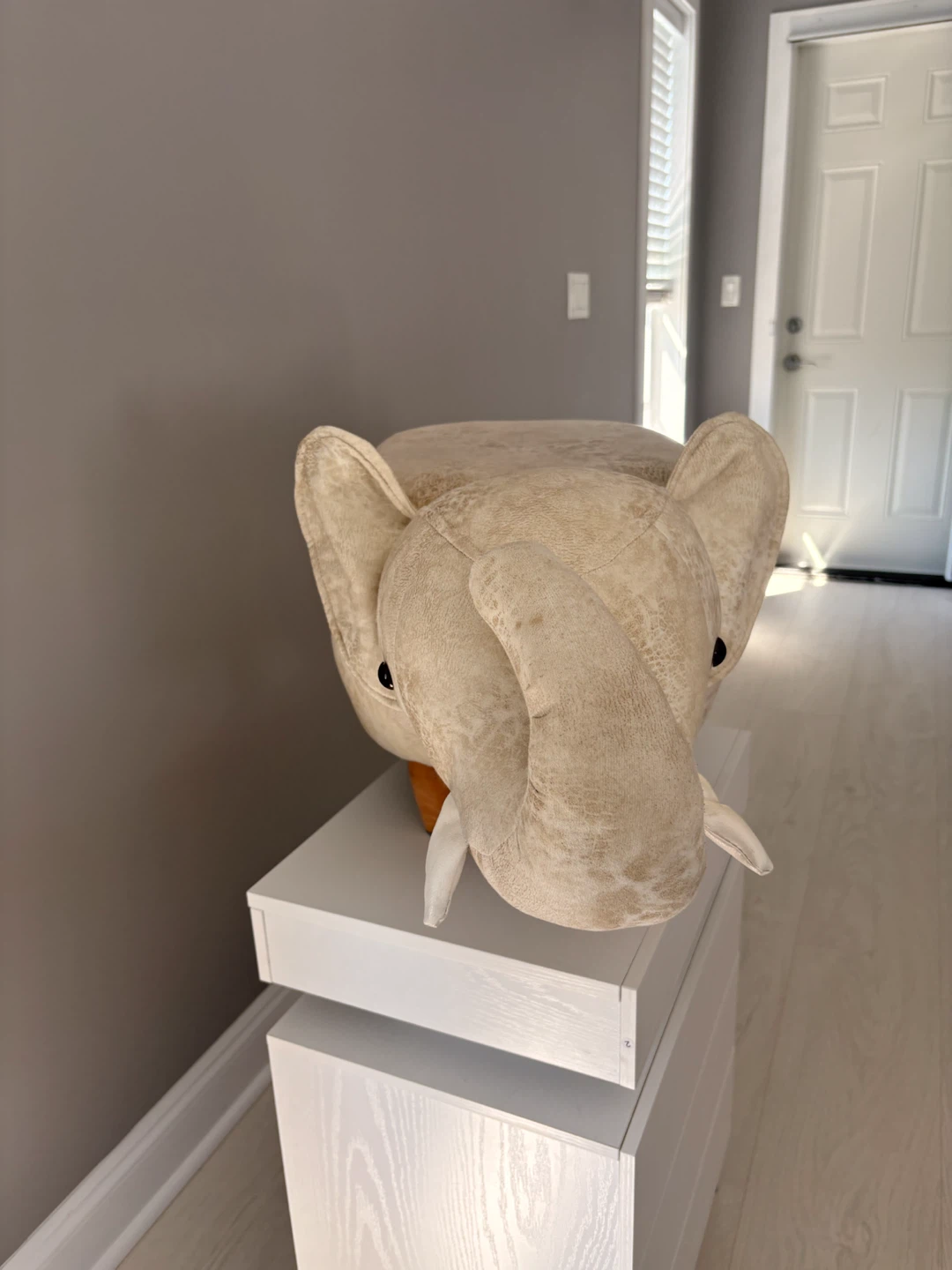 Elephant Footstool Ottoman - photo 2