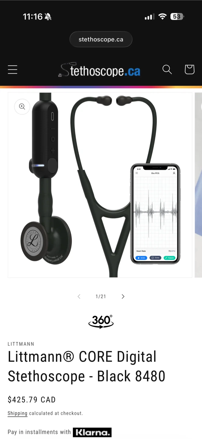Littmann CORE Digital Stethoscope
