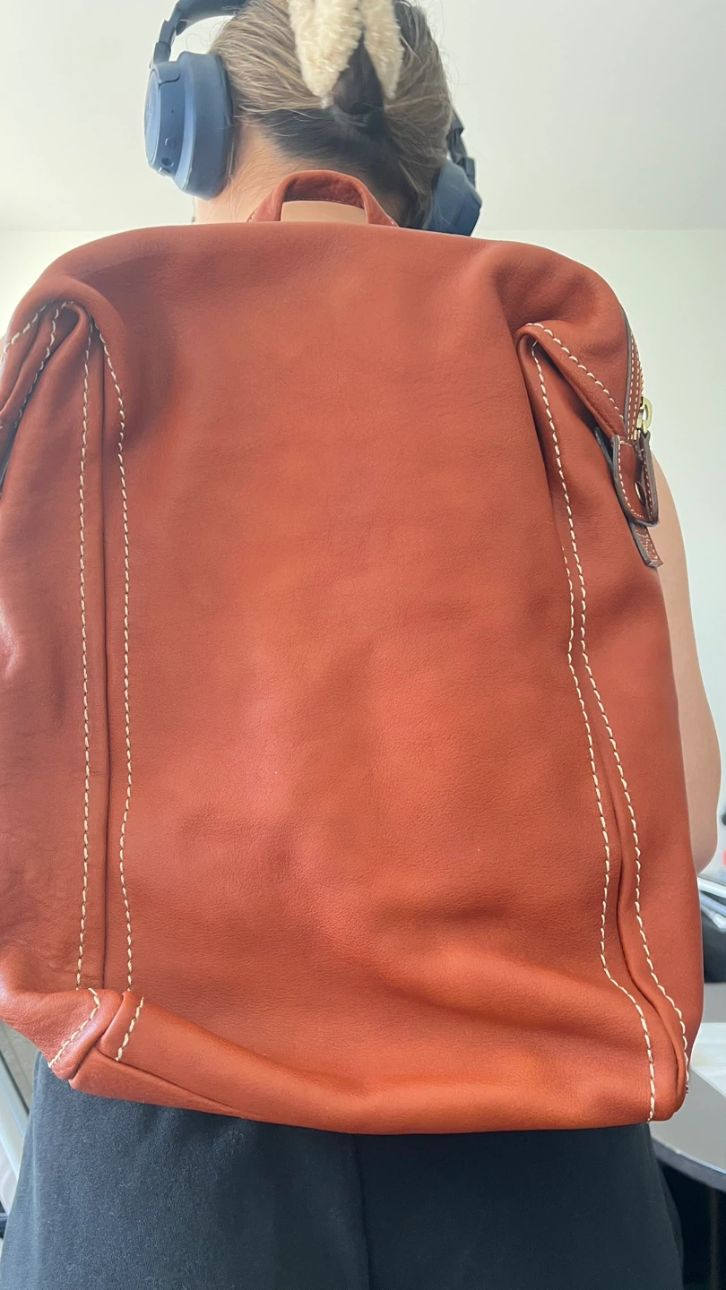 Brown Leather Backpack