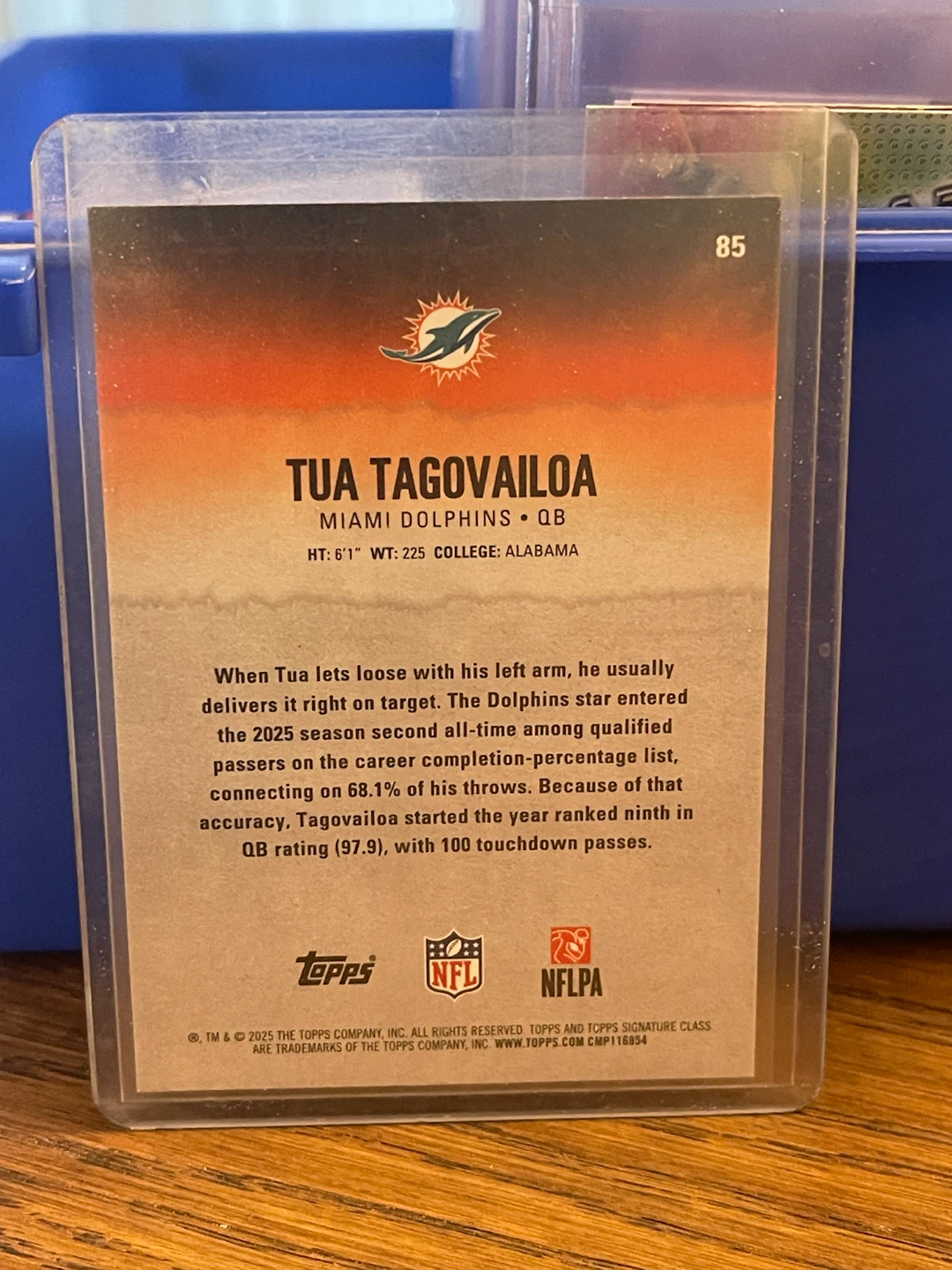 Topps Tua Tagovailoa Miami Dolphins Rookie Card - photo 2