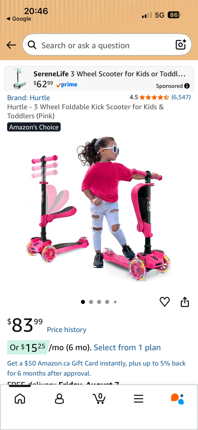 Hurtle - 3 Wheel Foldable Kick Scooter - photo 4
