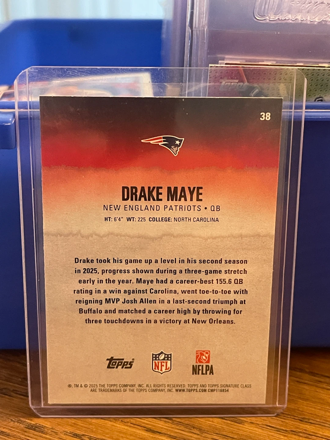 Topps Drake Maye 2025 Rookie Card - photo 2