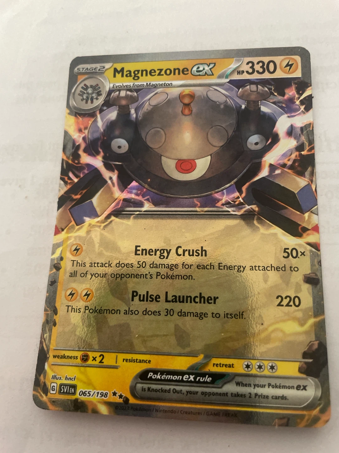 Pokemon Magnezone EX Trading Card 065/198