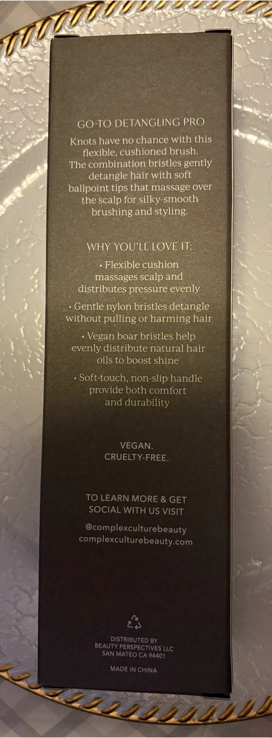 ✨✨Complex Culture Oval Paddle Brush - Vegan Boar Bristle - photo 2