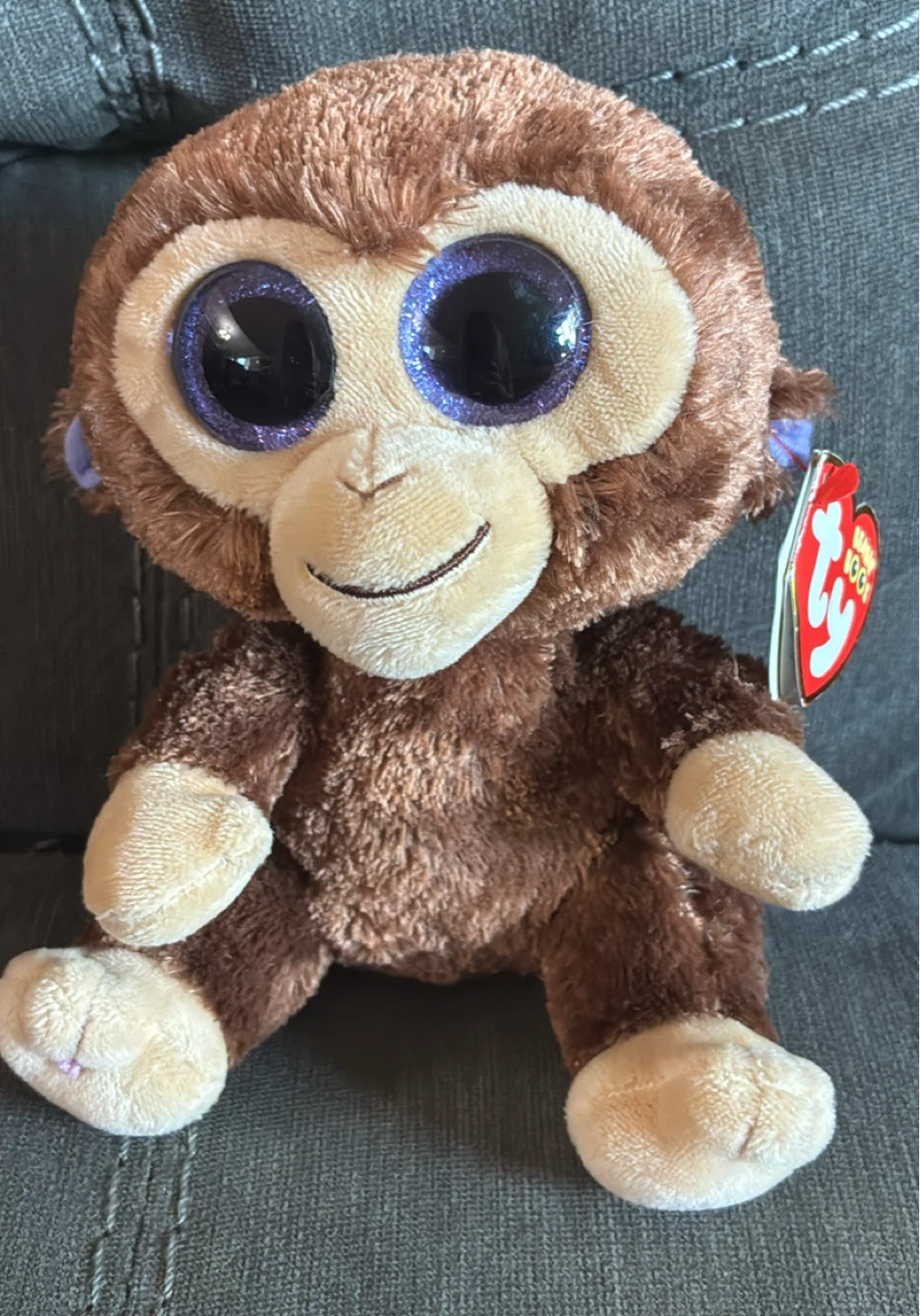 New w tags Ty Beanie Boo's Coconut Monkey Plush