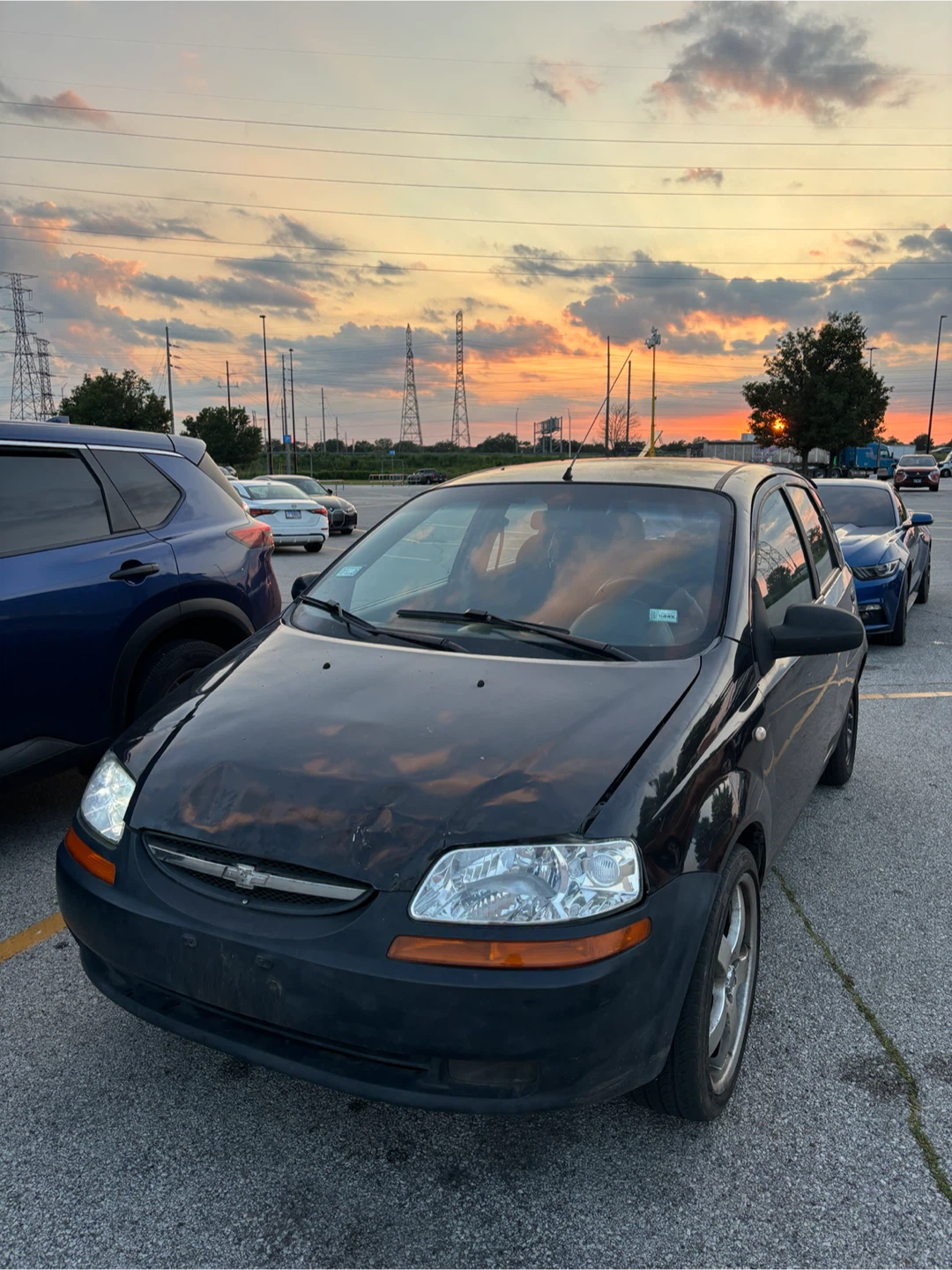 Black Chevrolet Aveo