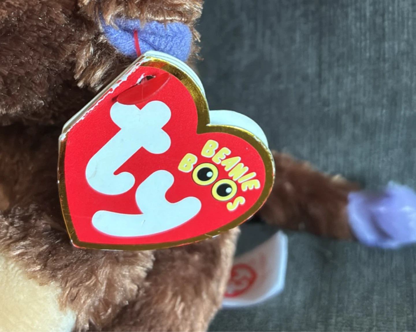 New w tags Ty Beanie Boo's Coconut Monkey Plush - photo 3