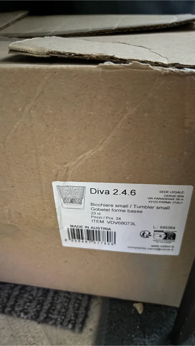 Vidivi Diva 2.4.6 Stackable Tumbler Glass