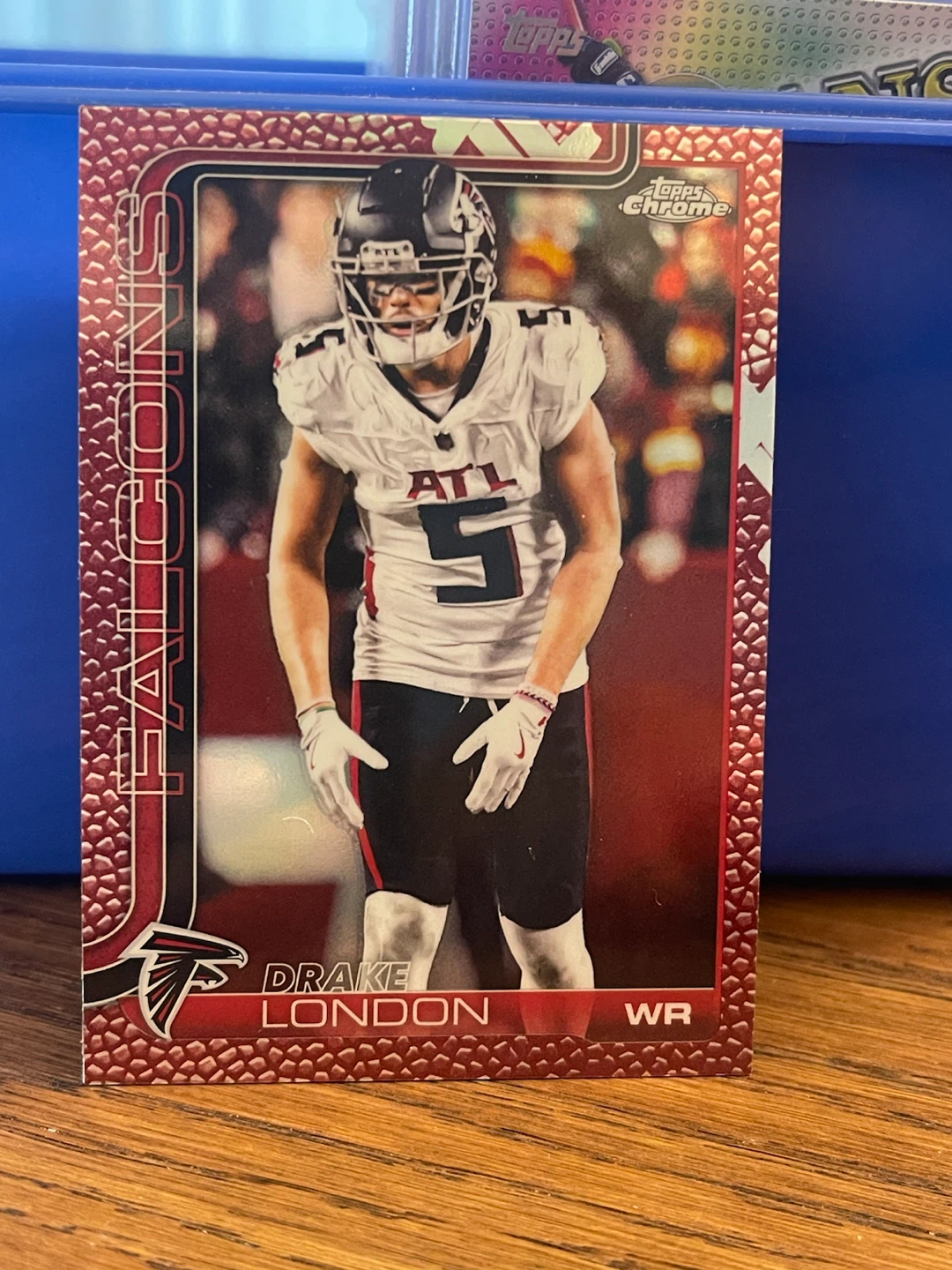 2025 Topps Chrome Drake London Atlanta Falcons WR Football Card