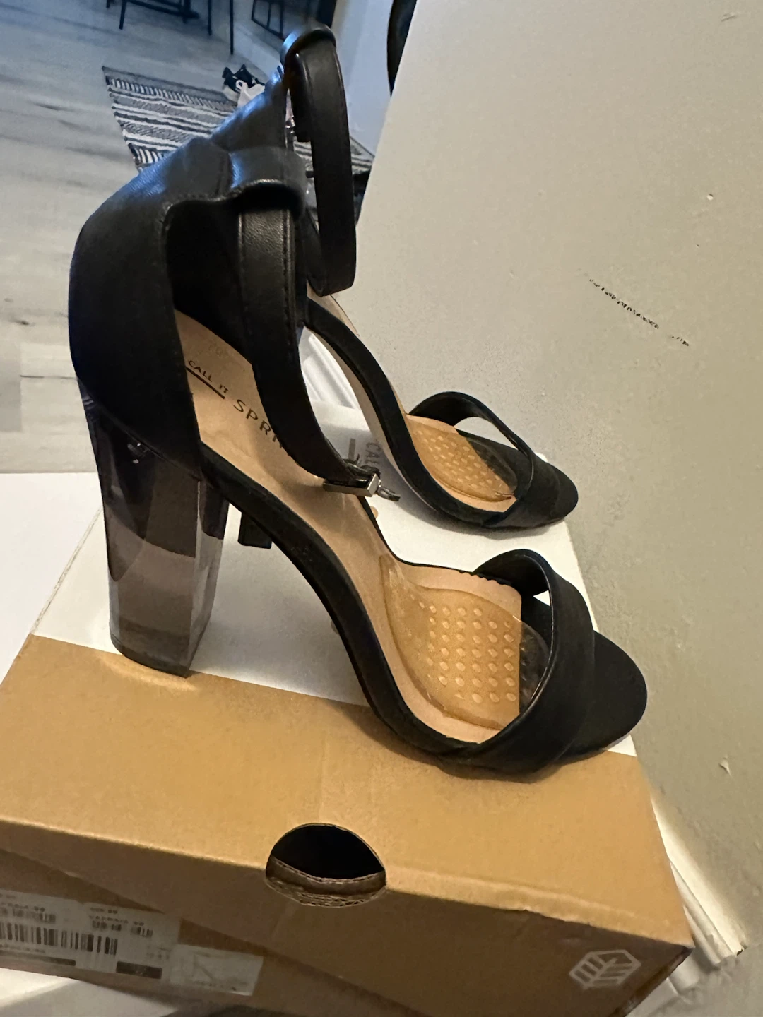 Call It Spring Black Block Heel Sandals - photo 3