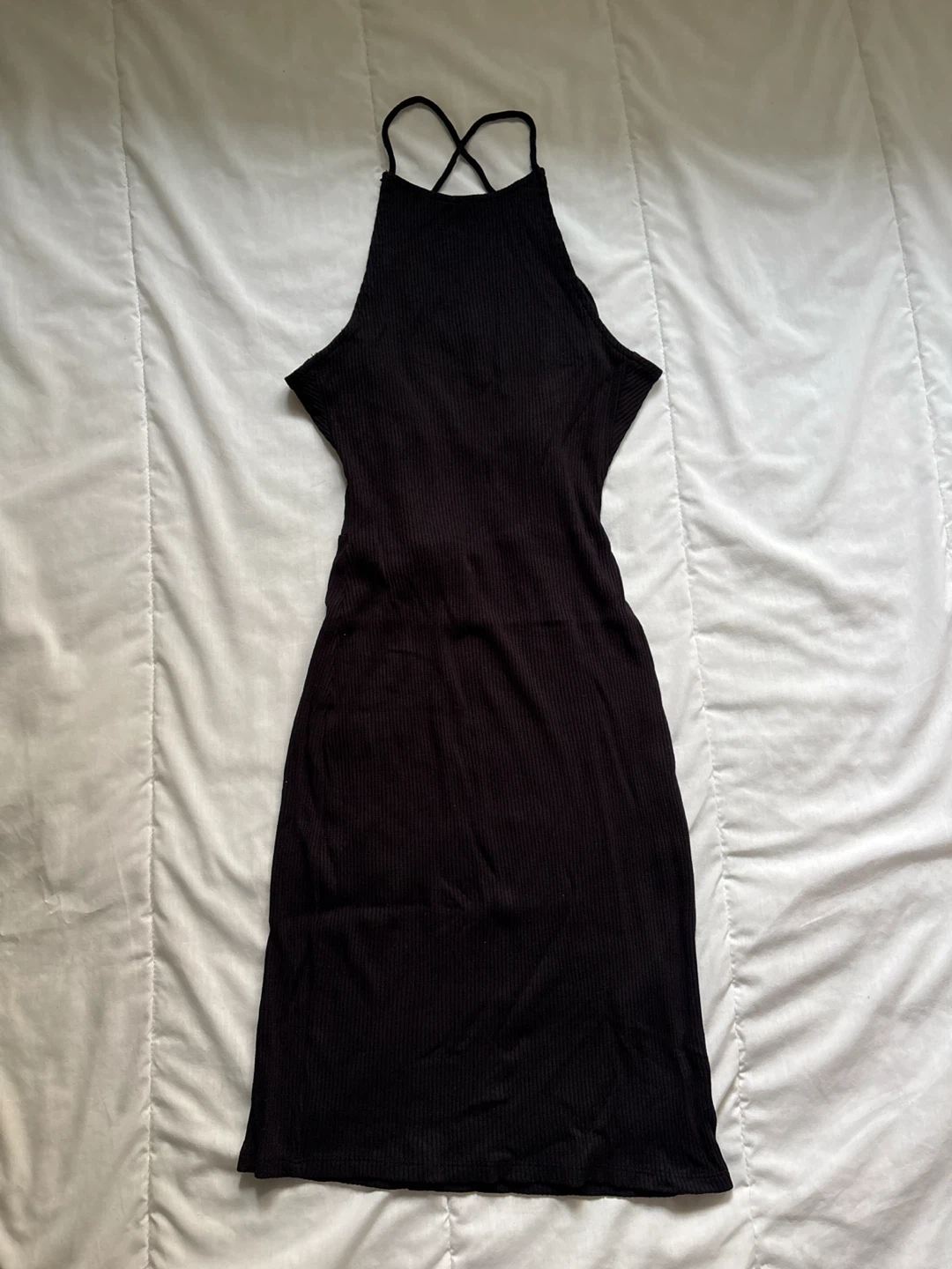 Cross-Tie Open Back H&M Dress