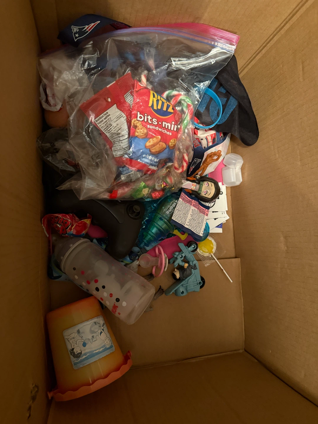 Assorted Kids Toys and Snacks