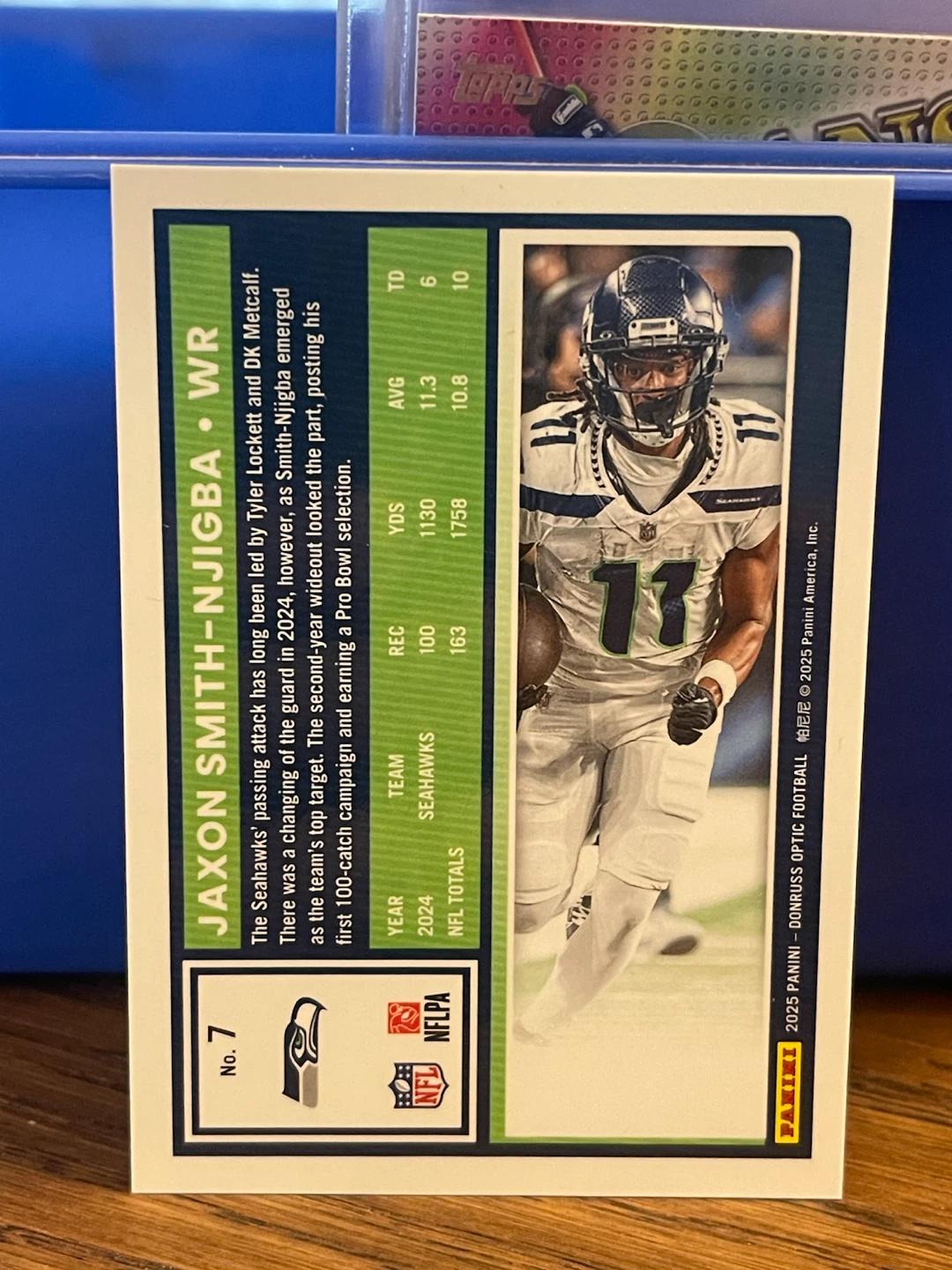 2025 Panini Donruss Optic Football Card Jaxon Smith-Njigba - photo 2