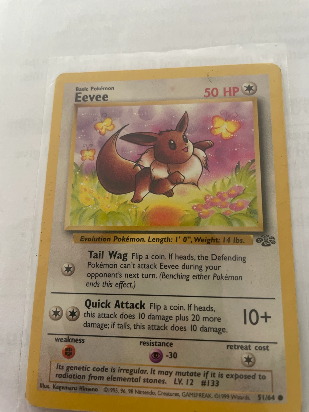 Pokémon Eevee Trading Card