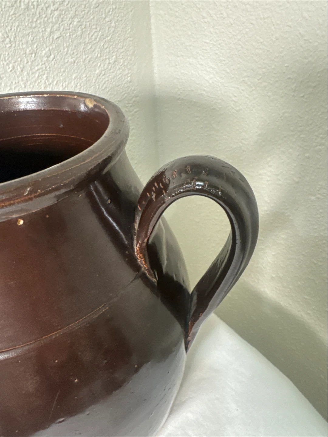 Vintage Brown Ceramic Pitcher Jug - photo 4