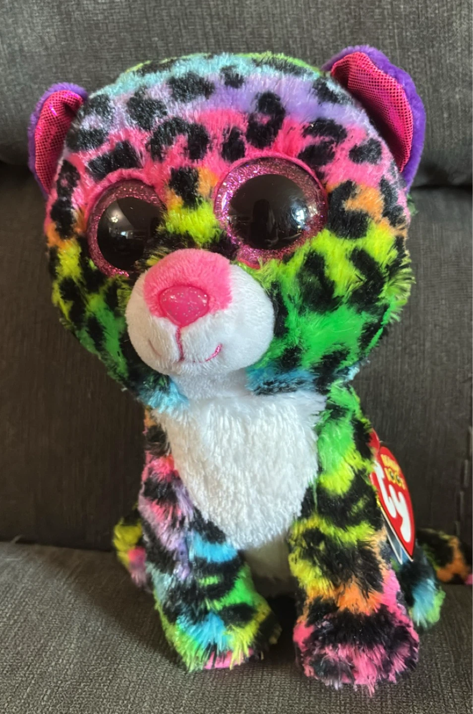 New w tags Ty Beanie Boo's Dotty Leopard Plush Toy