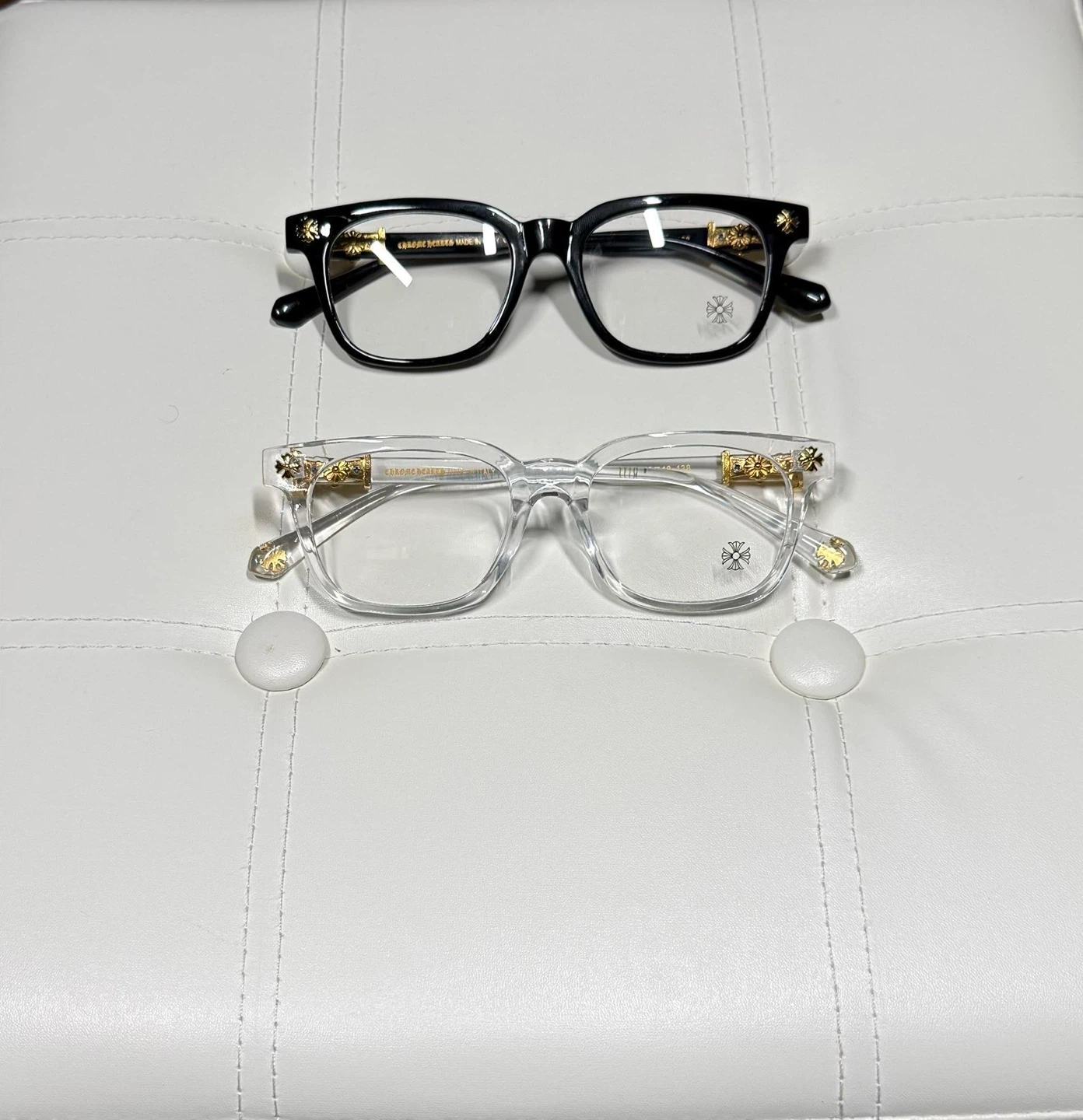 Chrome Hearts Glasses - Black & Clear Frames
