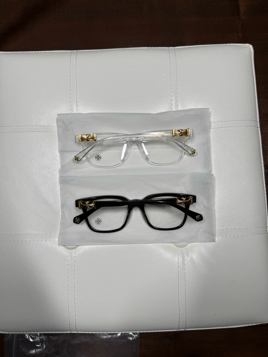 Chrome Hearts Glasses - Black & Clear Frames - photo 2