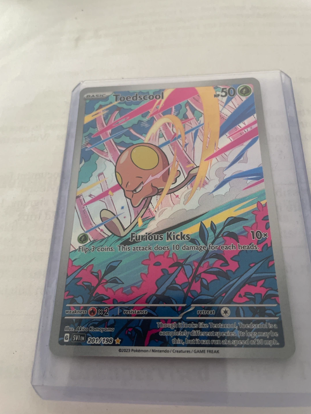 Pokemon Toedscool Card