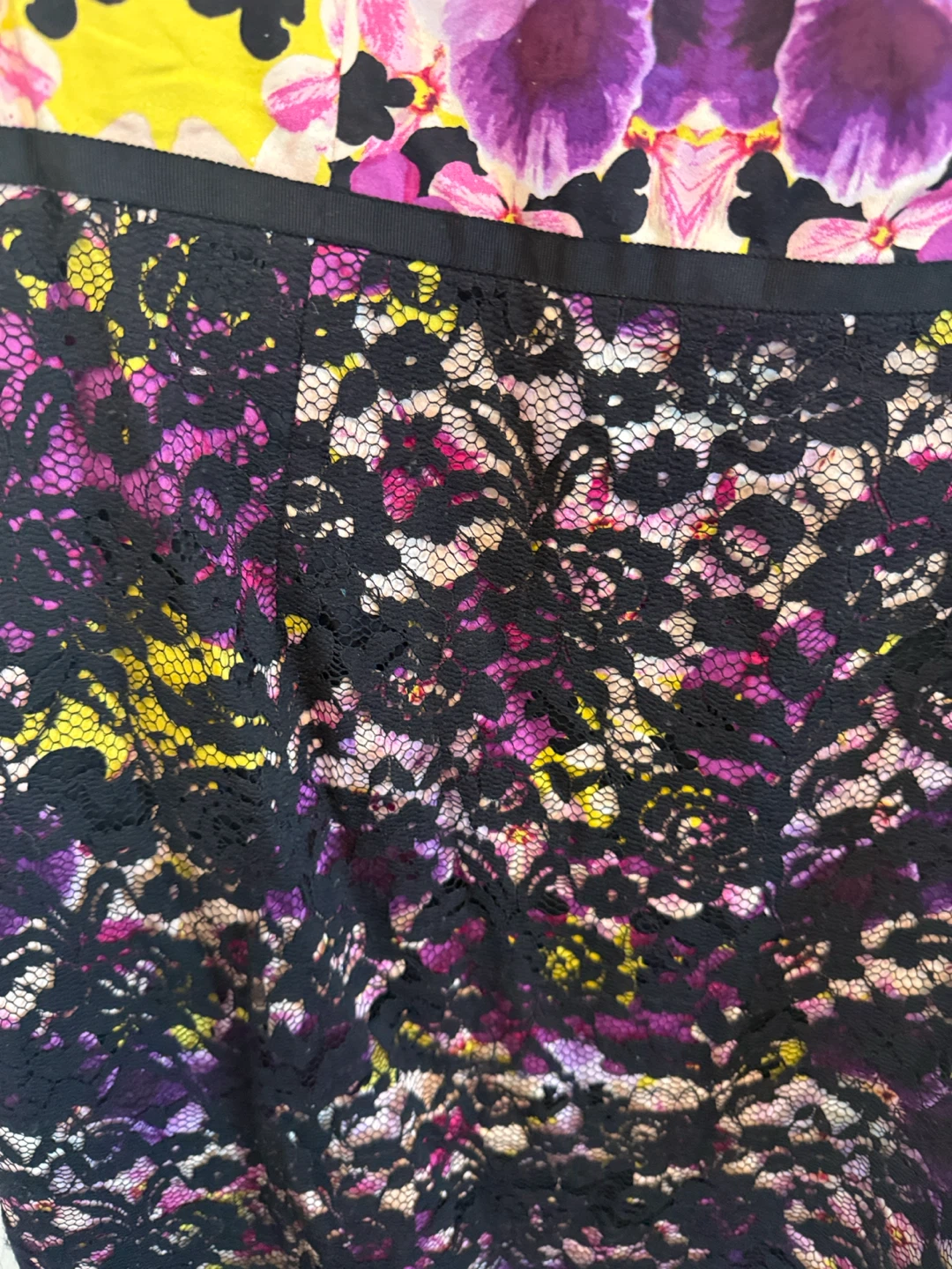 Floral & Lace Sleeveless Dress - photo 3
