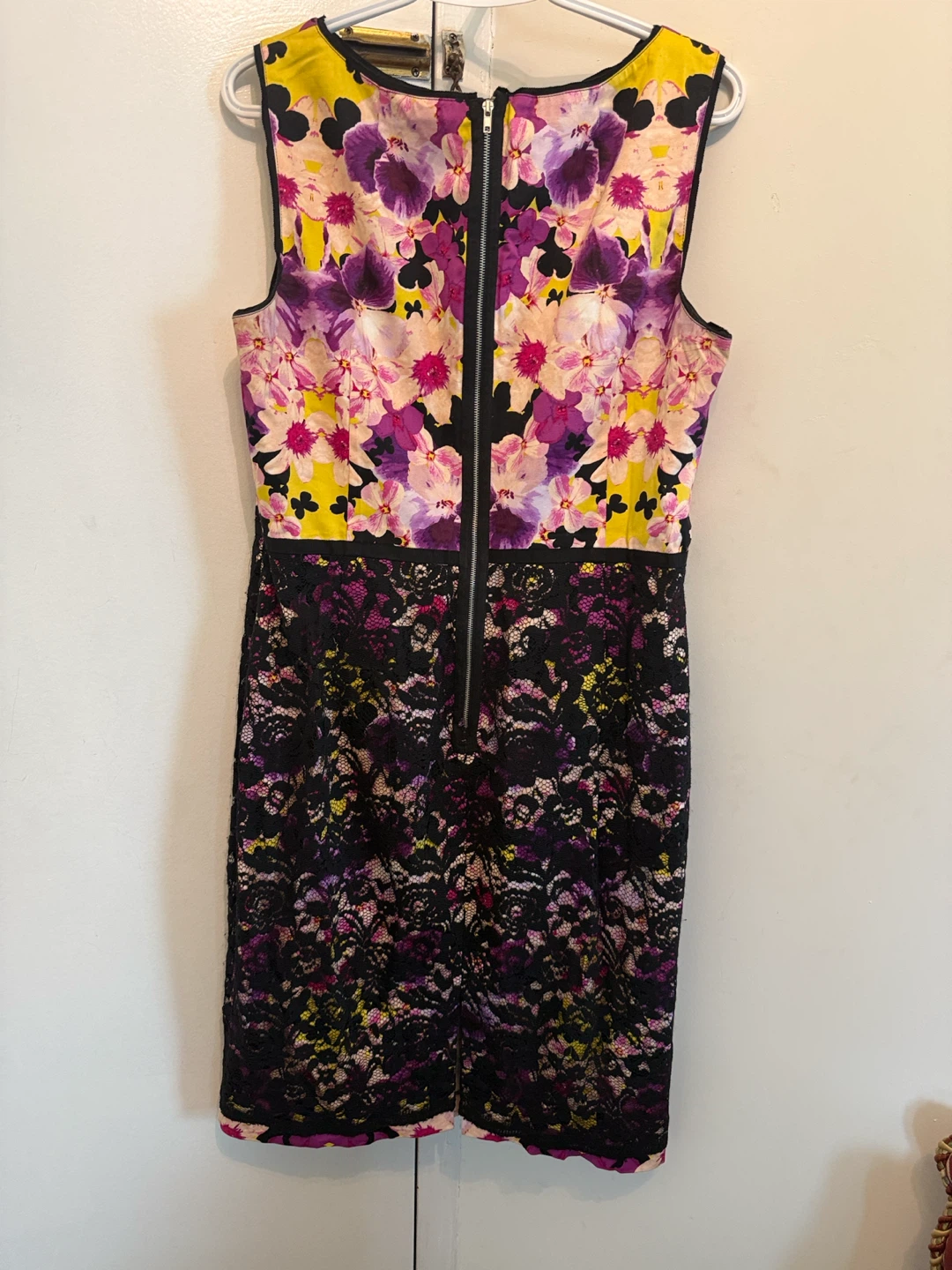 Floral & Lace Sleeveless Dress - photo 4