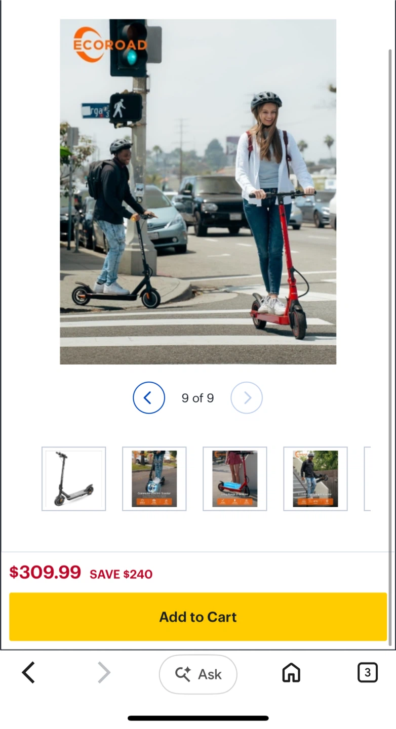 ECOroad Electric Scooter - photo 3