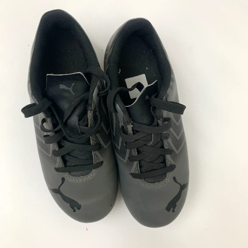 Youth Outdoor Soccer Cleats Football Boots US Size 13 Grey Black - photo 2